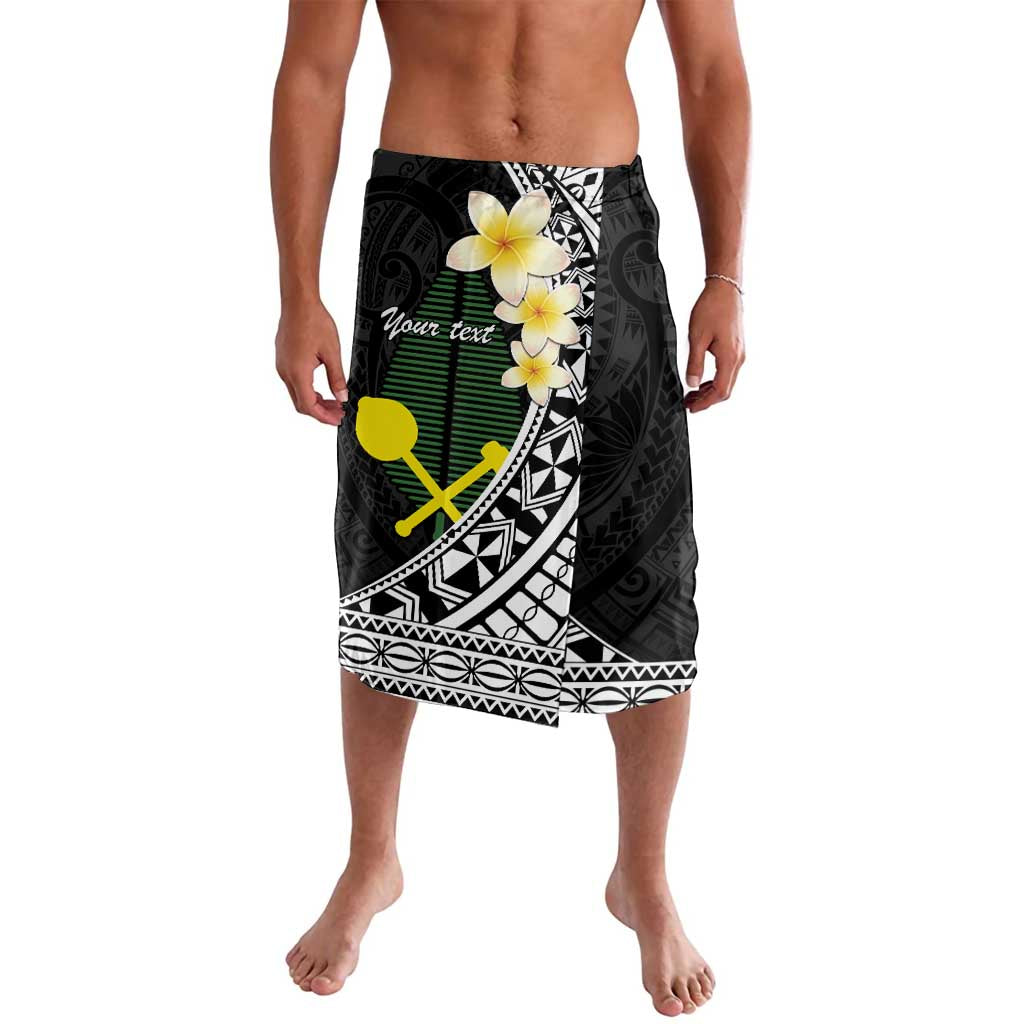 Alo Chiefdom Wallis and Futuna Personalized Lavalava Frangipani Flowers Polynesian Pattern