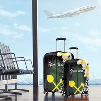 Alo Chiefdom Wallis and Futuna Personalized Luggage Cover Frangipani Flowers Polynesian Pattern