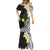 Alo Chiefdom Wallis and Futuna Personalized Mermaid Dress Frangipani Flowers Polynesian Pattern