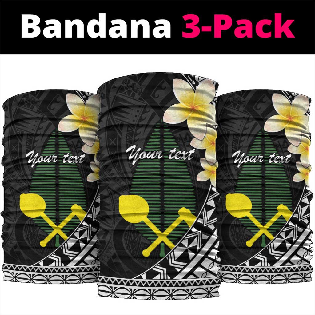 Alo Chiefdom Wallis and Futuna Personalized Neck Gaiter Frangipani Flowers Polynesian Pattern - Polynesian Pride