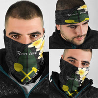 Alo Chiefdom Wallis and Futuna Personalized Neck Gaiter Frangipani Flowers Polynesian Pattern - Polynesian Pride