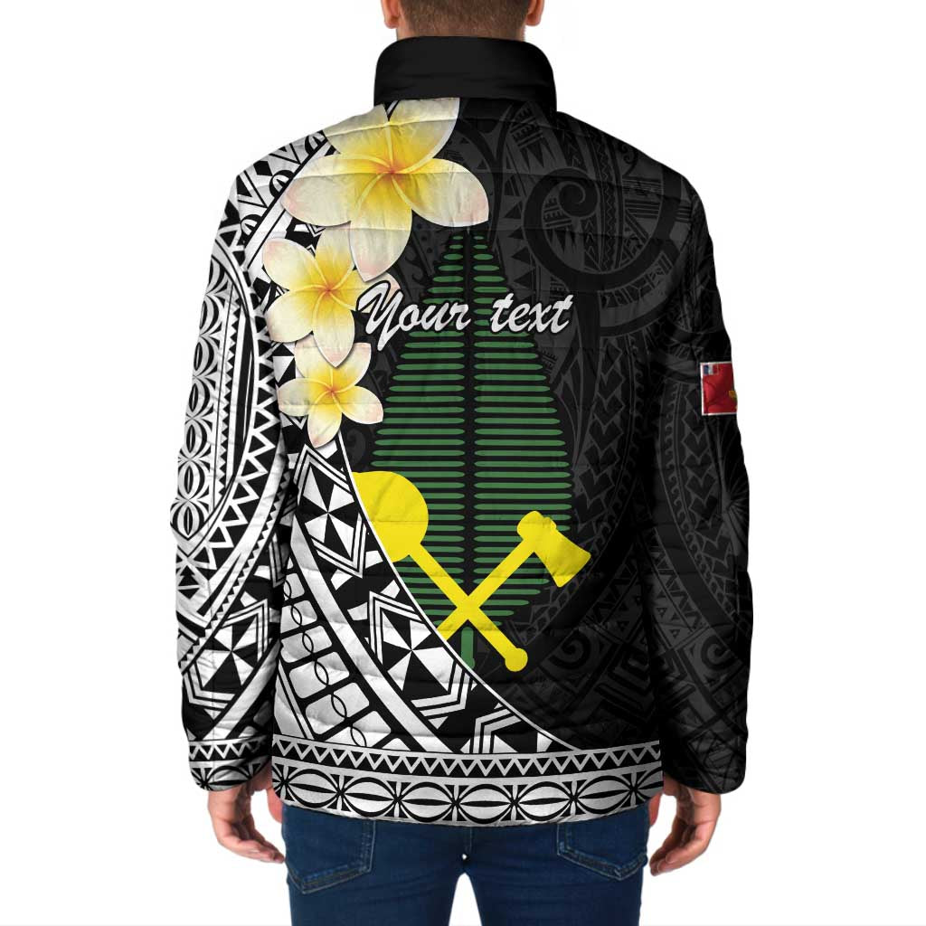 Alo Chiefdom Wallis and Futuna Personalized Padded Jacket Frangipani Flowers Polynesian Pattern - Polynesian Pride