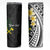 Alo Chiefdom Wallis and Futuna Personalized Skinny Tumbler Frangipani Flowers Polynesian Pattern