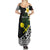 Alo Chiefdom Wallis and Futuna Personalized Summer Maxi Dress Frangipani Flowers Polynesian Pattern