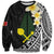 Alo Chiefdom Wallis and Futuna Personalized Sweatshirt Frangipani Flowers Polynesian Pattern