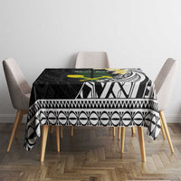 Alo Chiefdom Wallis and Futuna Personalized Tablecloth Frangipani Flowers Polynesian Pattern