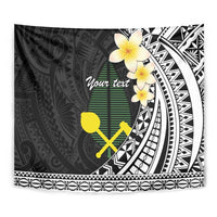Alo Chiefdom Wallis and Futuna Personalized Tapestry Frangipani Flowers Polynesian Pattern