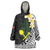 Alo Chiefdom Wallis and Futuna Personalized Wearable Blanket Hoodie Frangipani Flowers Polynesian Pattern