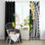 Alo Chiefdom Wallis and Futuna Personalized Window Curtain Frangipani Flowers Polynesian Pattern