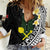 Alo Chiefdom Wallis and Futuna Personalized Women Casual Shirt Frangipani Flowers Polynesian Pattern
