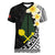 Alo Chiefdom Wallis and Futuna Personalized Women V-Neck T-Shirt Frangipani Flowers Polynesian Pattern