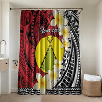 Sigave Chiefdom Wallis and Futuna Personalized Bathroom Set Frangipani Flowers Polynesian Pattern - Polynesian Pride