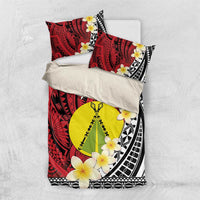 Sigave Chiefdom Wallis and Futuna Personalized Bedding Set Frangipani Flowers Polynesian Pattern