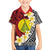 Sigave Chiefdom Wallis and Futuna Personalized Family Matching Off Shoulder Maxi Dress and Hawaiian Shirt Frangipani Flowers Polynesian Pattern