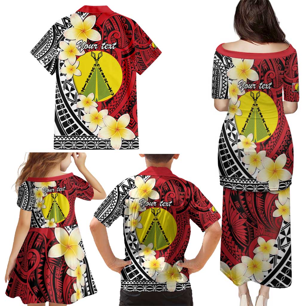 Sigave Chiefdom Wallis and Futuna Personalized Family Matching Puletasi and Hawaiian Shirt Frangipani Flowers Polynesian Pattern