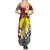 Sigave Chiefdom Wallis and Futuna Personalized Family Matching Summer Maxi Dress and Hawaiian Shirt Frangipani Flowers Polynesian Pattern