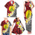 Sigave Chiefdom Wallis and Futuna Personalized Family Matching Tank Maxi Dress and Hawaiian Shirt Frangipani Flowers Polynesian Pattern