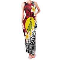 Sigave Chiefdom Wallis and Futuna Personalized Family Matching Tank Maxi Dress and Hawaiian Shirt Frangipani Flowers Polynesian Pattern