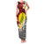 Sigave Chiefdom Wallis and Futuna Personalized Family Matching Tank Maxi Dress and Hawaiian Shirt Frangipani Flowers Polynesian Pattern