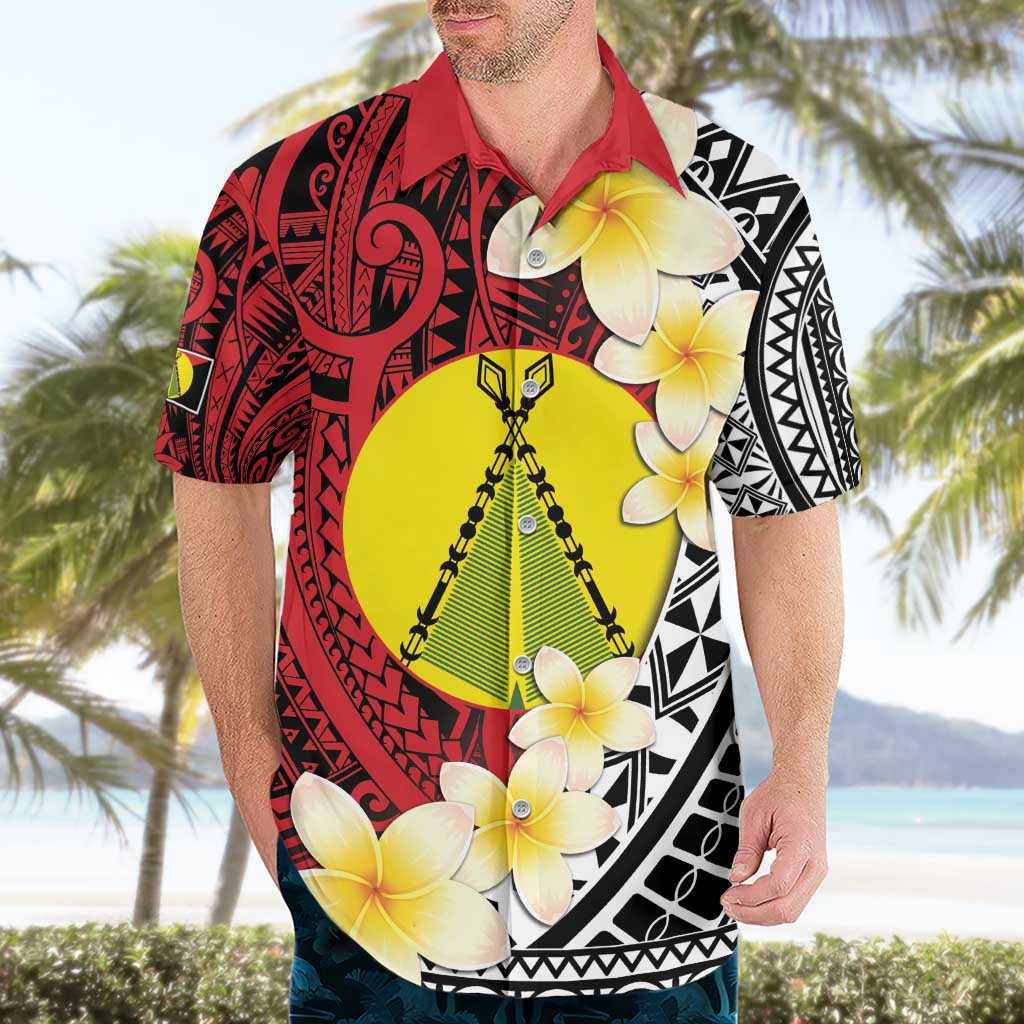 Sigave Chiefdom Wallis and Futuna Personalized Hawaiian Shirt Frangipani Flowers Polynesian Pattern