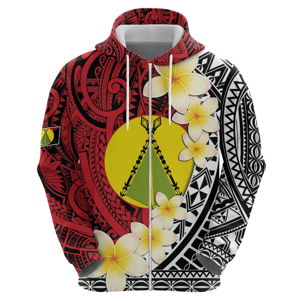 Sigave Chiefdom Wallis and Futuna Personalized Hoodie Frangipani Flowers Polynesian Pattern