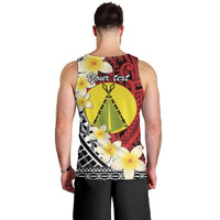 Sigave Chiefdom Wallis and Futuna Personalized Men Tank Top Frangipani Flowers Polynesian Pattern
