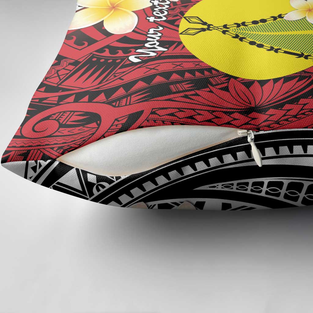 Sigave Chiefdom Wallis and Futuna Personalized Pillow Cover Frangipani Flowers Polynesian Pattern - Polynesian Pride