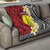 Sigave Chiefdom Wallis and Futuna Personalized Quilt Frangipani Flowers Polynesian Pattern