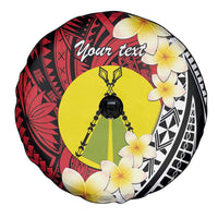 Sigave Chiefdom Wallis and Futuna Personalized Spare Tire Cover Frangipani Flowers Polynesian Pattern