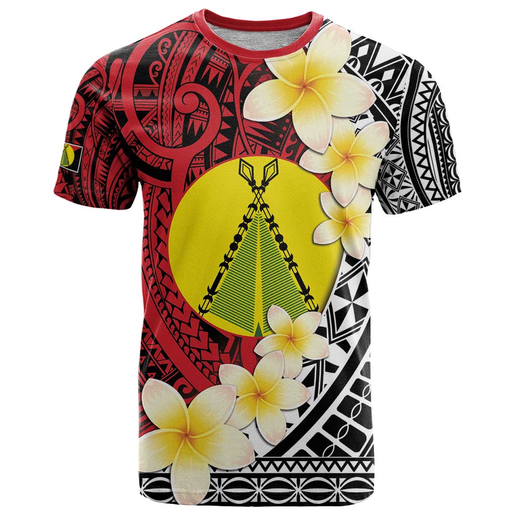 Sigave Chiefdom Wallis and Futuna Personalized T Shirt Frangipani Flowers Polynesian Pattern