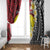 Sigave Chiefdom Wallis and Futuna Personalized Window Curtain Frangipani Flowers Polynesian Pattern