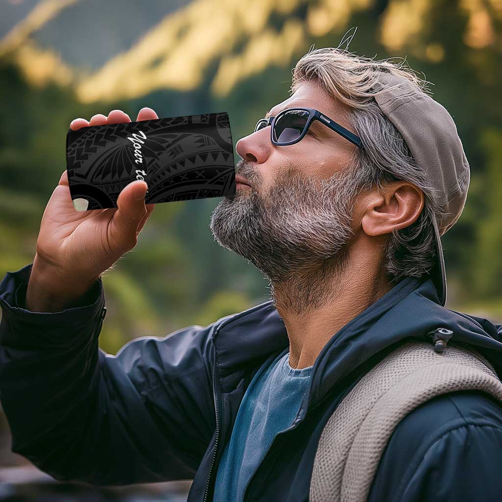 Uvea Chiefdom Wallis and Futuna Personalized 4 in 1 Can Cooler Tumbler Frangipani Flowers Polynesian Pattern