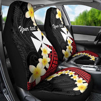 Uvea Chiefdom Wallis and Futuna Personalized Car Seat Cover Frangipani Flowers Polynesian Pattern
