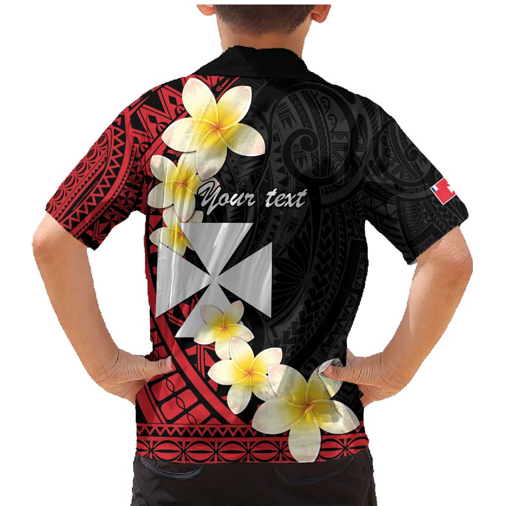 Uvea Chiefdom Wallis and Futuna Personalized Family Matching Mermaid Dress and Hawaiian Shirt Frangipani Flowers Polynesian Pattern
