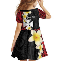 Uvea Chiefdom Wallis and Futuna Personalized Family Matching Off Shoulder Maxi Dress and Hawaiian Shirt Frangipani Flowers Polynesian Pattern