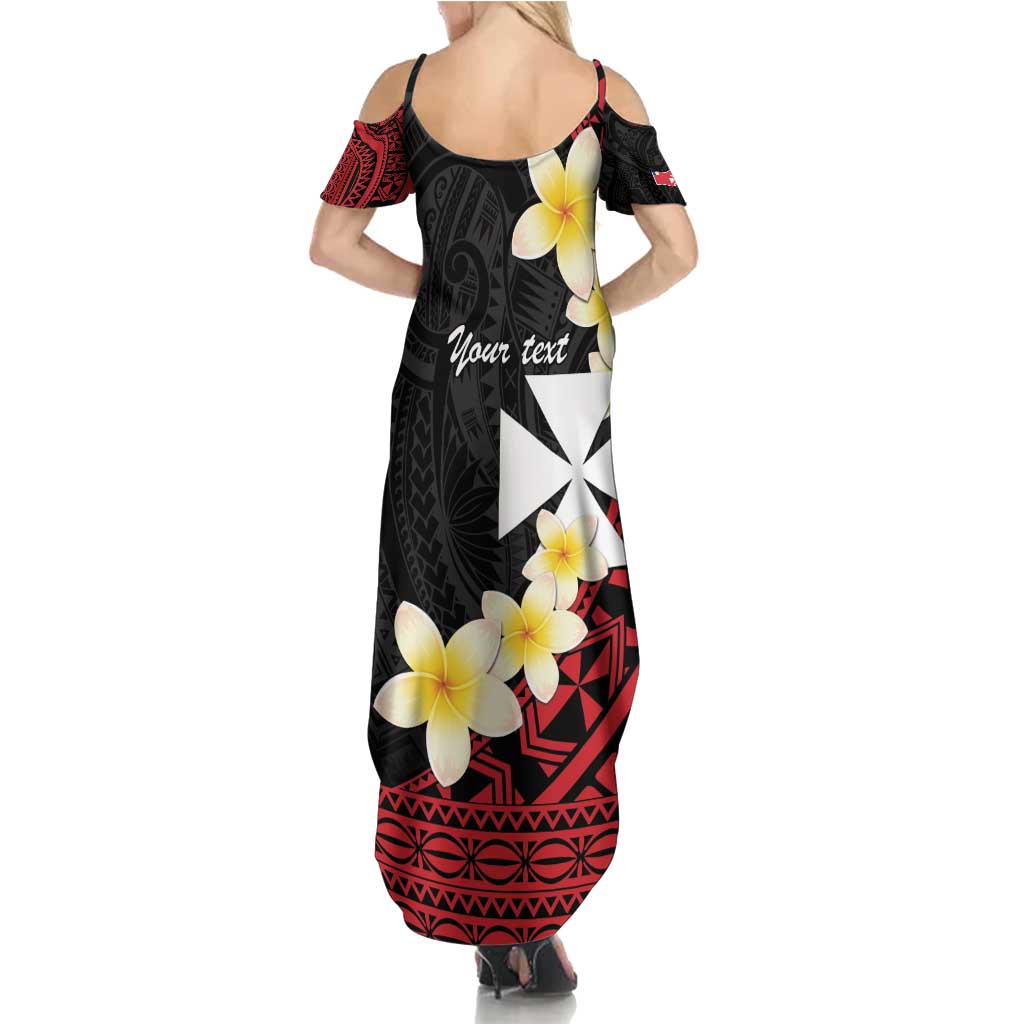 Uvea Chiefdom Wallis and Futuna Personalized Family Matching Summer Maxi Dress and Hawaiian Shirt Frangipani Flowers Polynesian Pattern
