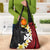 Uvea Chiefdom Wallis and Futuna Personalized Grocery Bag Frangipani Flowers Polynesian Pattern