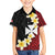 Uvea Chiefdom Wallis and Futuna Personalized Kid Hawaiian Shirt Frangipani Flowers Polynesian Pattern