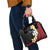 Uvea Chiefdom Wallis and Futuna Personalized Shoulder Handbag Frangipani Flowers Polynesian Pattern