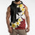 Uvea Chiefdom Wallis and Futuna Personalized Sleeveless Hoodie Frangipani Flowers Polynesian Pattern - Polynesian Pride
