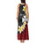 Uvea Chiefdom Wallis and Futuna Personalized Tank Maxi Dress Frangipani Flowers Polynesian Pattern