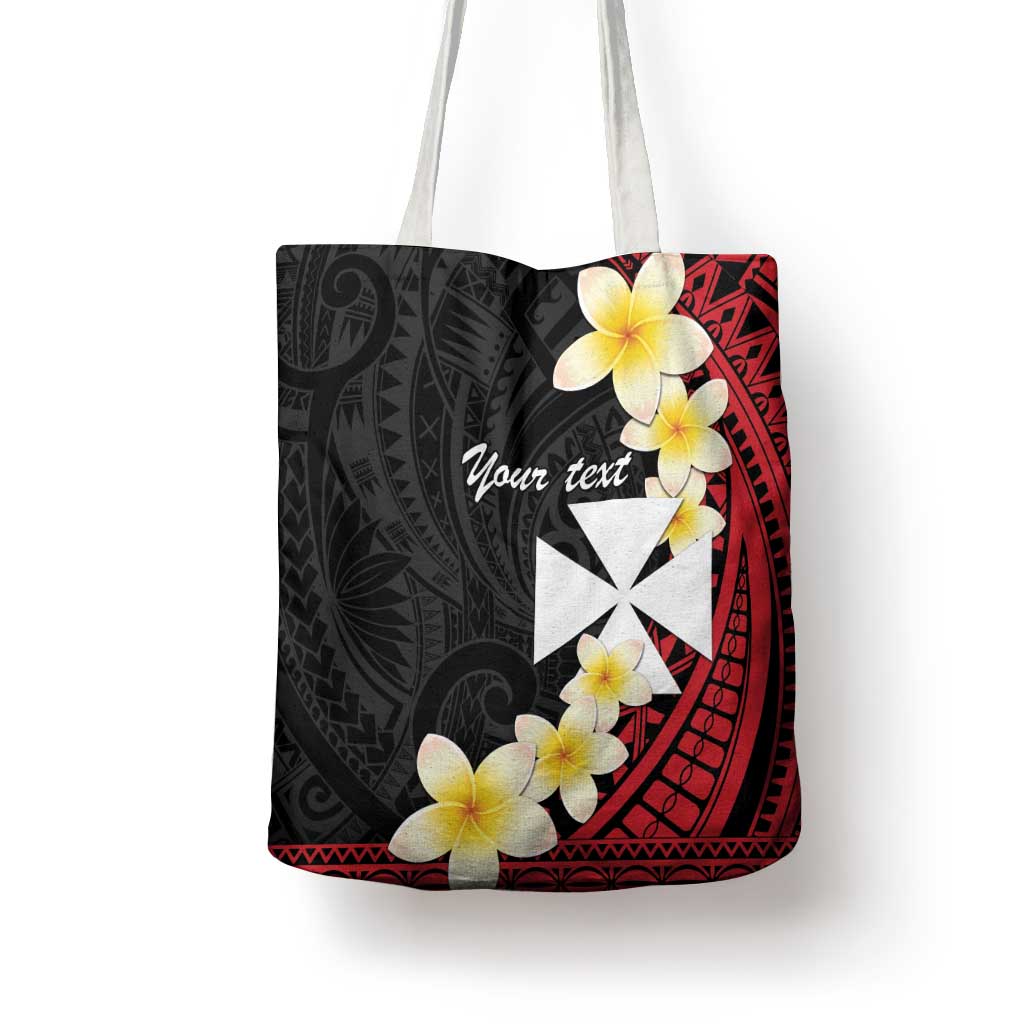 Uvea Chiefdom Wallis and Futuna Personalized Tote Bag Frangipani Flowers Polynesian Pattern - Polynesian Pride