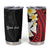 Uvea Chiefdom Wallis and Futuna Personalized Tumbler Cup Frangipani Flowers Polynesian Pattern