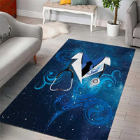 New Zealand Nurses RN Area Rug Galaxy Stethoscope Maori Motif