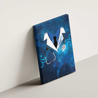 New Zealand Nurses RN Canvas Wall Art Galaxy Stethoscope Maori Motif
