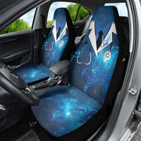 New Zealand Nurses RN Car Seat Cover Galaxy Stethoscope Maori Motif