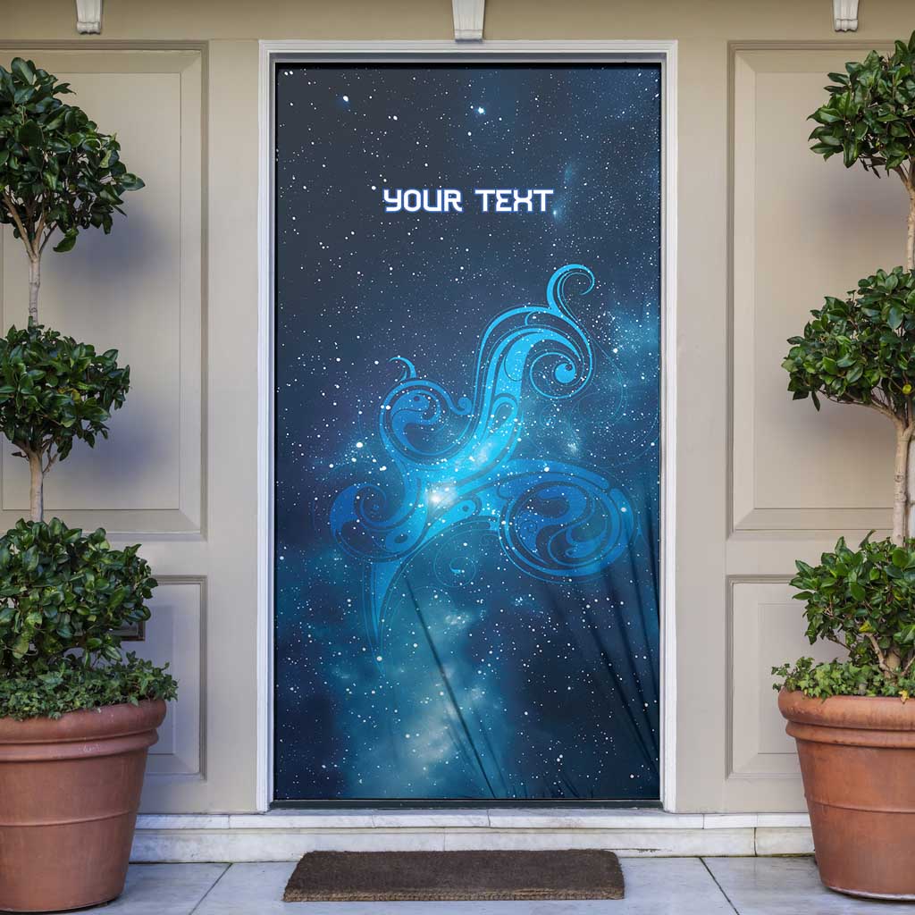 New Zealand Nurses RN Personalised Door Cover Galaxy Stethoscope Maori Motif