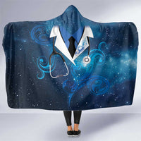 New Zealand Nurses RN Hooded Blanket Galaxy Stethoscope Maori Motif