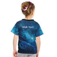 New Zealand Nurses RN Personalised Kid T Shirt Galaxy Stethoscope Maori Motif