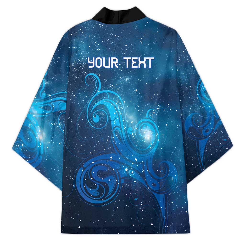 New Zealand Nurses RN Personalised Kimono Galaxy Stethoscope Maori Motif